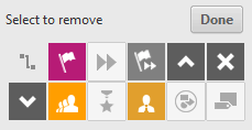 Remove icons