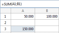 Calculate values in a spreadsheet